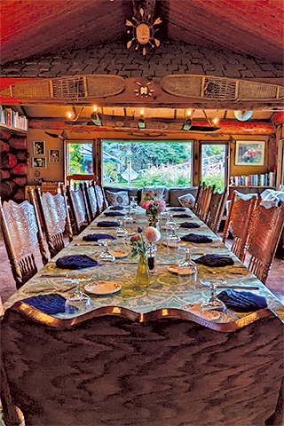 Kachemak Bay Wilderness Lodge Dining Room