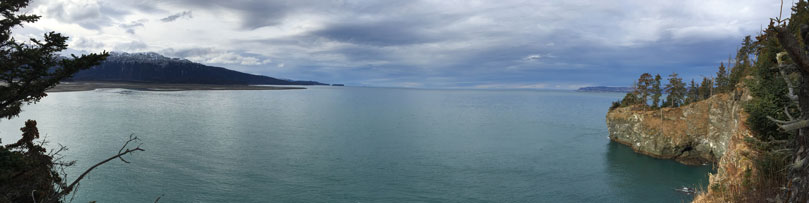 Boats anchored in China Poot Bay - Alaska